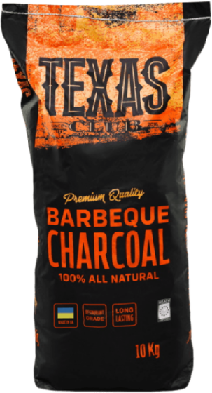 Carbón de madera duro Texas Club, 10 kg