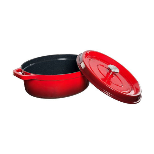 Cazuela ovalada con tapa, 5,6 l