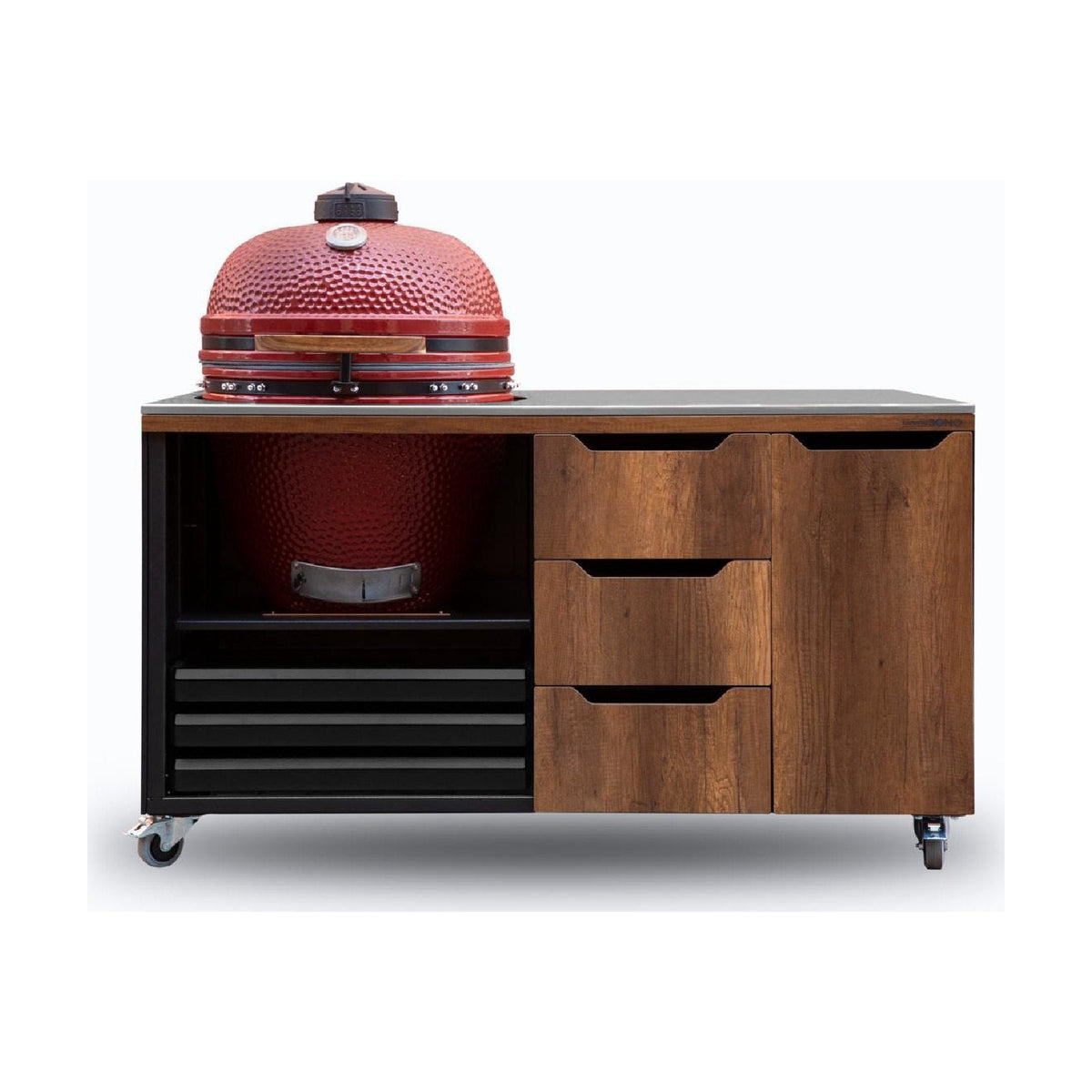 Mesa Kamado Bono «Barrique Oak» · 150×100×85 cm