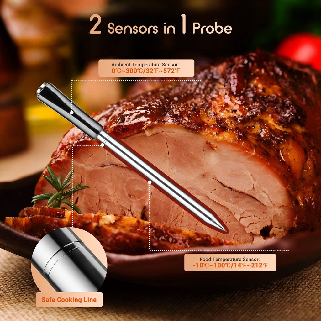 Termómetro para carne WiFi y Bluetooth INT-11- P-B