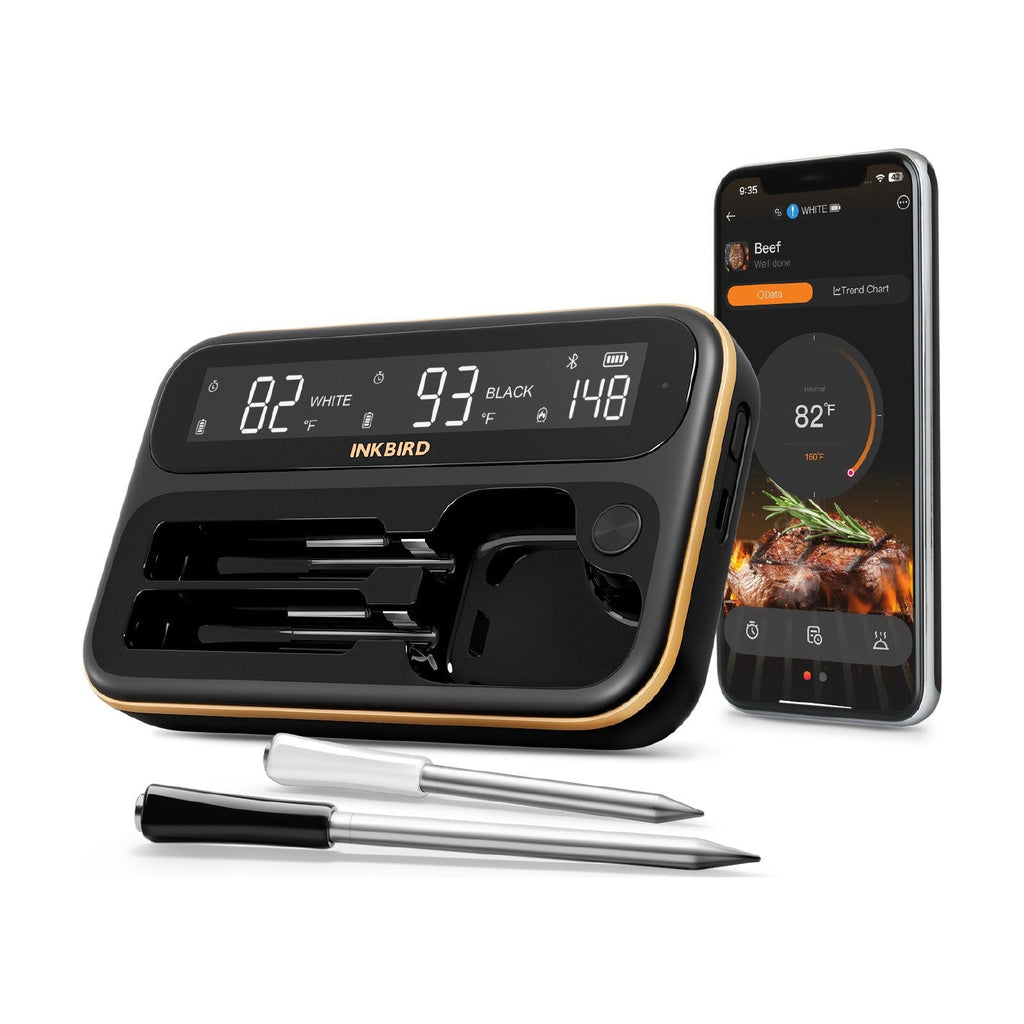 Termómetro para carne WiFi y Bluetooth INT-12- BW