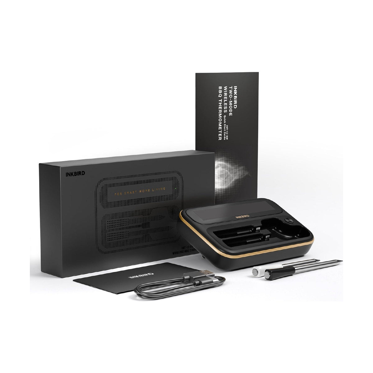 Termómetro para carne WiFi y Bluetooth INT-12- BW